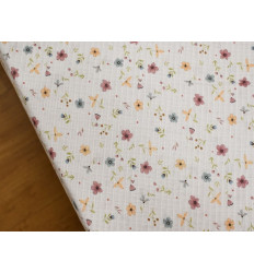 Muselina Estampada Romántica de Flores | Suave y Delicada