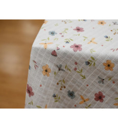 Muselina Estampada Romántica de Flores | Suave y Delicada