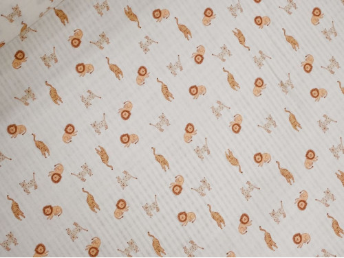 Muselina algodón animales bebé 140 cm suave