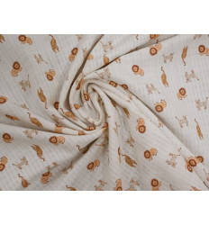 Muselina algodón animales bebé 140 cm suave