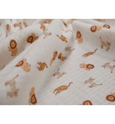 Muselina algodón animales bebé 140 cm suave