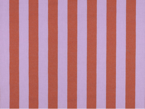 Algodón De Rayas Tejidas Teja y Lila – Ligera 135 Gr/m²