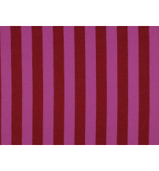 Algodón rayas rojo/rosa 135g | Loneta ligera tendencia