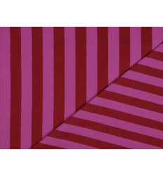 Algodón rayas rojo/rosa 135g | Loneta ligera tendencia