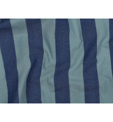 Algodón rayas azul/verde 135g | Loneta ligera verano