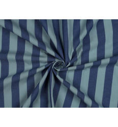 Algodón rayas azul/verde 135g | Loneta ligera verano