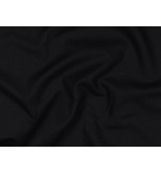 Popelín algodón negro 130 g | Tela versátil