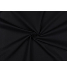 Popelín algodón negro 130 g | Tela versátil