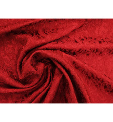 Brocado Cereza con Relieve y Cuerpo Estructurado | Ideal Para Confección