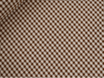 Vichy seersucker marrón rosa | Tela verano 150 cm