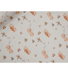 Piqué Canutillo Bebé Algodón 100% | Estampado conejitos