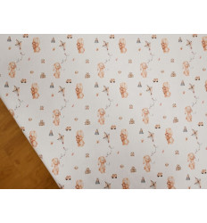 Piqué Canutillo Bebé Algodón 100% | Estampado conejitos