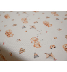 Piqué Canutillo Bebé Algodón 100% | Estampado conejitos