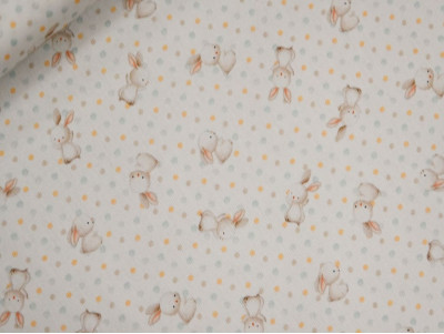 Piqué bebé conejitos algodón 150 gr | Canutillo premium