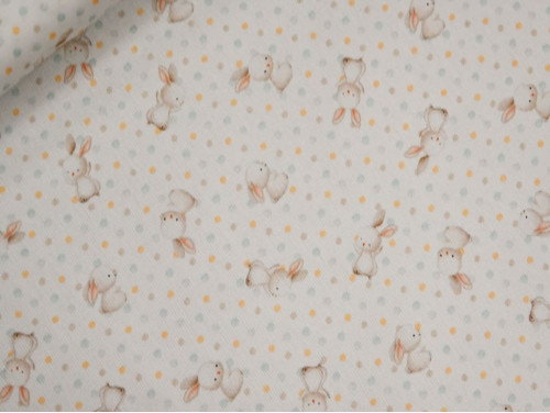 Piqué bebé conejitos algodón 150 gr | Canutillo premium