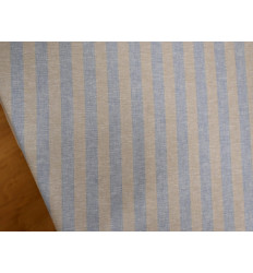 Lino Algodón de Rayas | Tela natural 150 Gr/m²