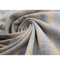 Lino Algodón de Rayas | Tela natural 150 Gr/m²
