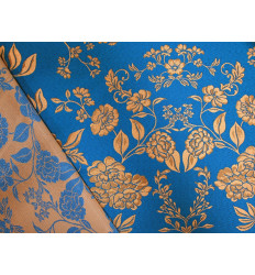 Jacquard Floral Azul | Elegancia Resistencia y Tradición Textil