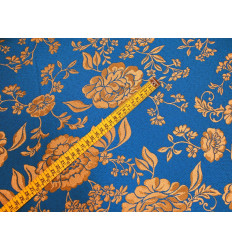 Jacquard Floral Azul | Elegancia Resistencia y Tradición Textil