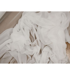 Muselina Blanco Roto Novia | Gasa Translúcida Impecable