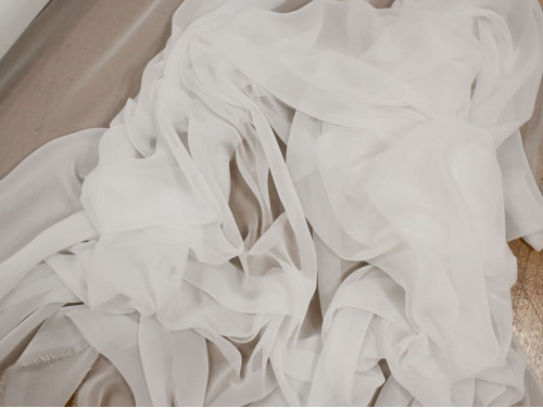 Muselina Blanco Roto Novia | Gasa Translúcida Impecable