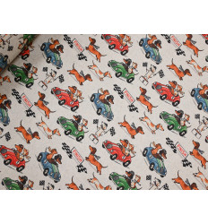 Loneta Estampada Infantil de Perros - 280cm Ancho