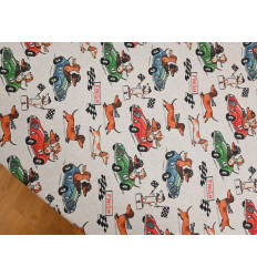 Loneta Estampada Infantil de Perros - 280cm Ancho