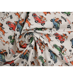 Loneta Estampada Infantil de Perros - 280cm Ancho