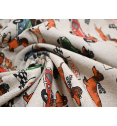 Loneta Estampada Infantil de Perros - 280cm Ancho