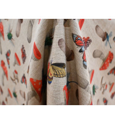 Loneta Estampada de Seta y Mariposas - 280cm Ancho