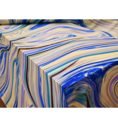 Satén Elástico Mármol Azul 150 cm | Almacenes Uría