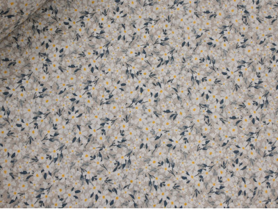 Loneta Estampada Flores Silvestres Beige 280 cm