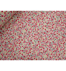 Loneta Floral Roja 280 cm | Tela Decorativa Estampada