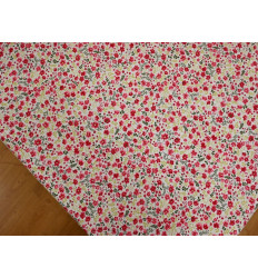 Loneta Floral Roja 280 cm | Tela Decorativa Estampada