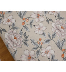 Loneta Floral Beige 280 cm | Tela Decoración y Cortinas