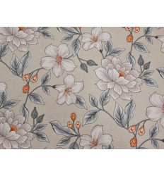 Loneta Floral Beige 280 cm | Tela Decoración y Cortinas
