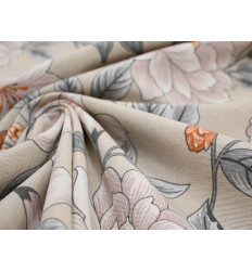 Loneta Floral Beige 280 cm | Tela Decoración y Cortinas