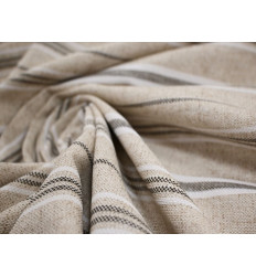 Loneta Rayas Beige Natural 280 cm | Tela Decoración