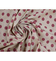 Polilino Arena con Lunares Rosa Empolvado | 150 cm