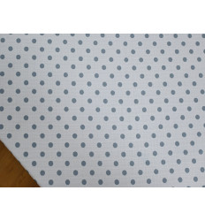 Polilino Blanco con Lunares Aguamarina | 150 cm