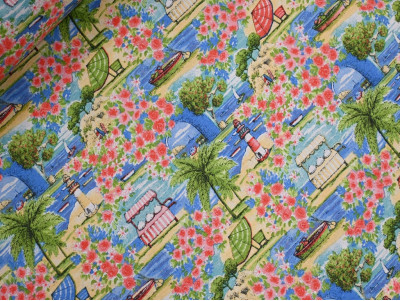 Loneta Estampada Costera Floral 280 cm | Tela Decorativa