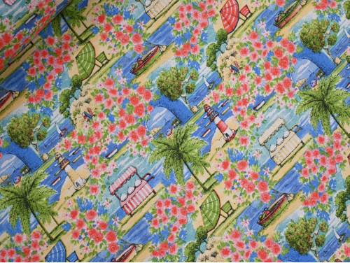 Loneta Estampada Costera Floral 280 cm | Tela Decorativa