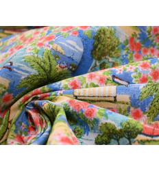Loneta Estampada Costera Floral 280 cm | Tela Decorativa