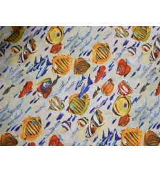 Loneta Peces Tropicales 280 cm | Tela Decorativa