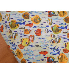 Loneta Peces Tropicales 280 cm | Tela Decorativa