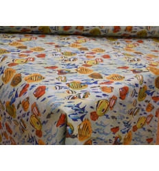 Loneta Peces Tropicales 280 cm | Tela Decorativa