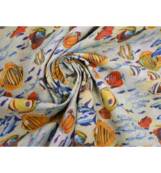 Loneta Peces Tropicales 280 cm | Tela Decorativa