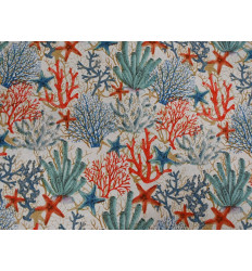 Loneta Coral Marino 280 cm | Tela Decorativa Mediterránea