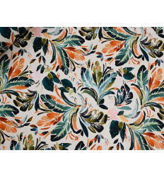 Crepe Tropical Estampado Mate | Tela Fluida Elegante