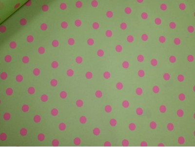 Koshibo Estampado Verde Lima con Lunares Rosa